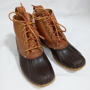 Vintage LL Bean Duck Boots Women's 8 Leather Rubber Sole Made In USA Maine USA